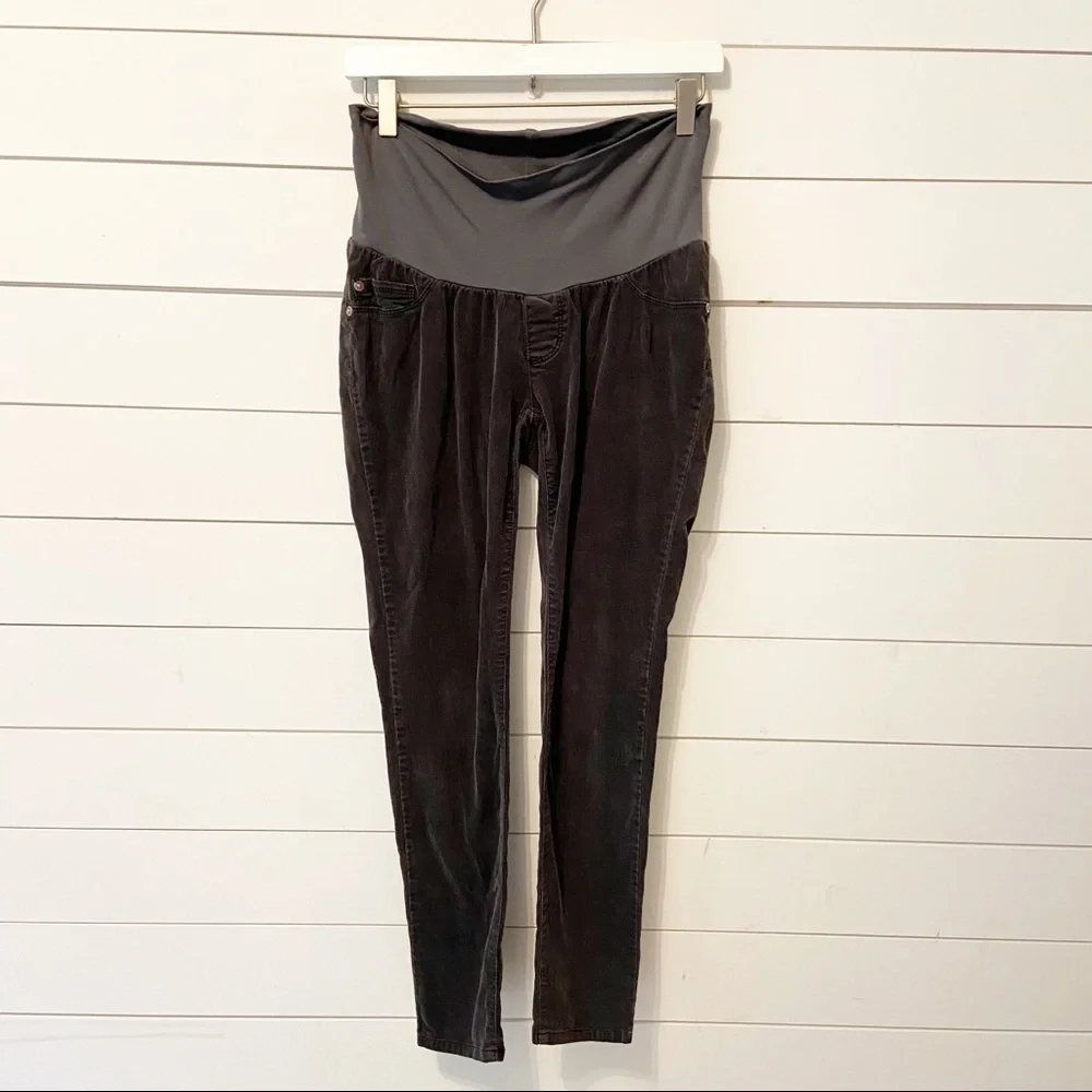 A Pea in the Pod | Gray Corduroy Skinny Pants Size XS